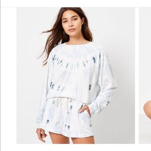 Lou & Grey Loft lounge oversized tie dye set (blue)